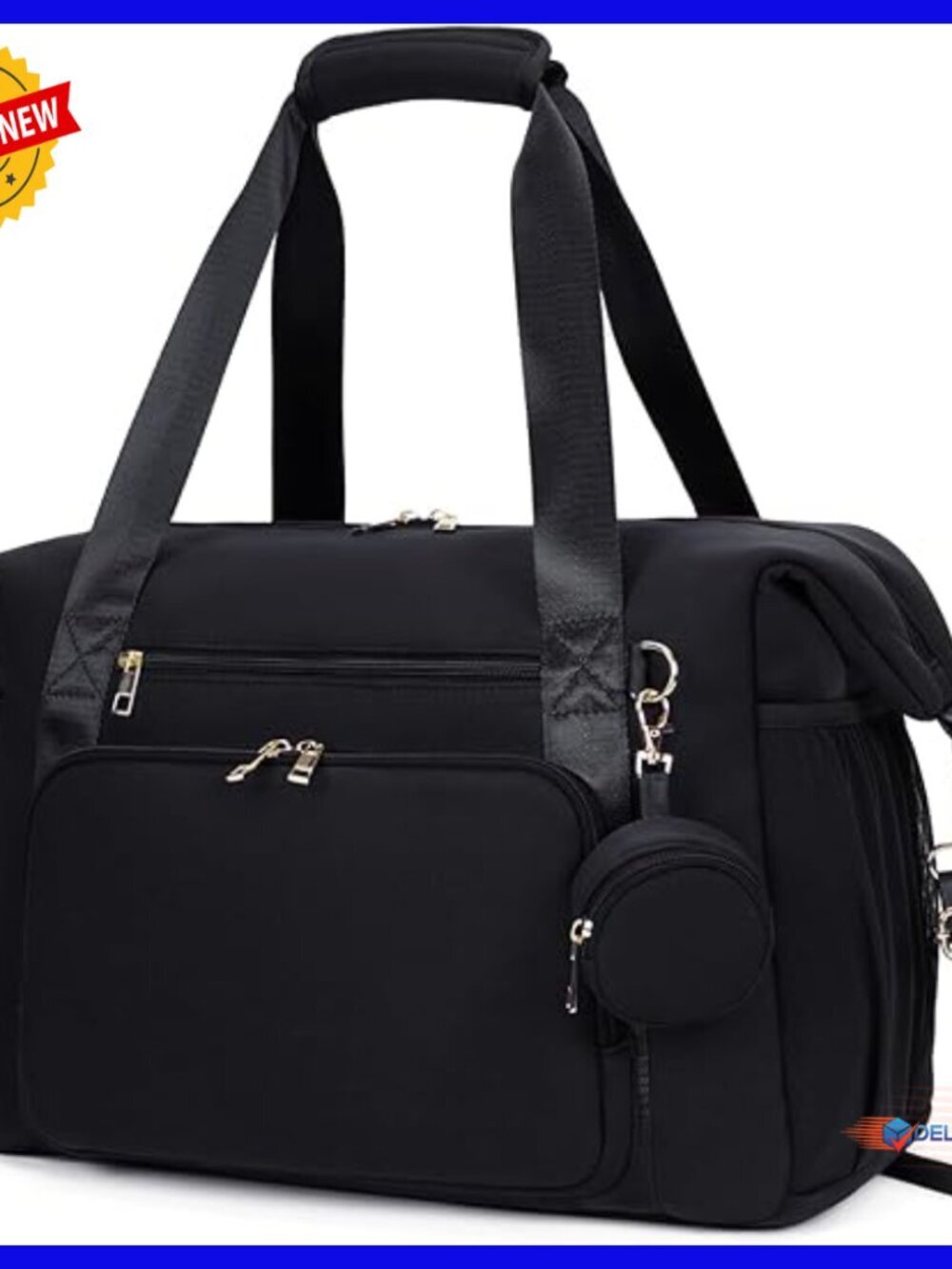 Large Neoprene Diaper Bag Tote with 16 Pockets Waterproof Travel Bag